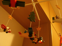 クリスマスの教室の写真