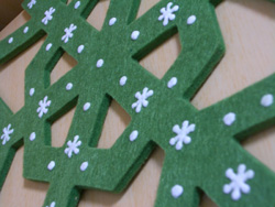 クリスマスの教室の写真