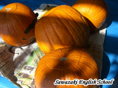 大きなカボチャはどう変わるかな？