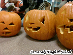 ハロウィンカボチャ：jack o lantern