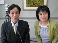 FM福井のスタジオ横にて