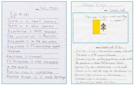 世界の国々について調べたよ